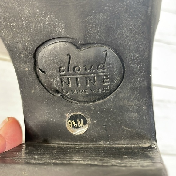 Vintage Y2K Chunky Brown Leather Nine West Cloud Nine Penny Loafers - Picture 8 of 12